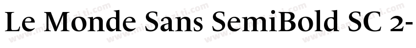 Le Monde Sans SemiBold SC 2字体转换